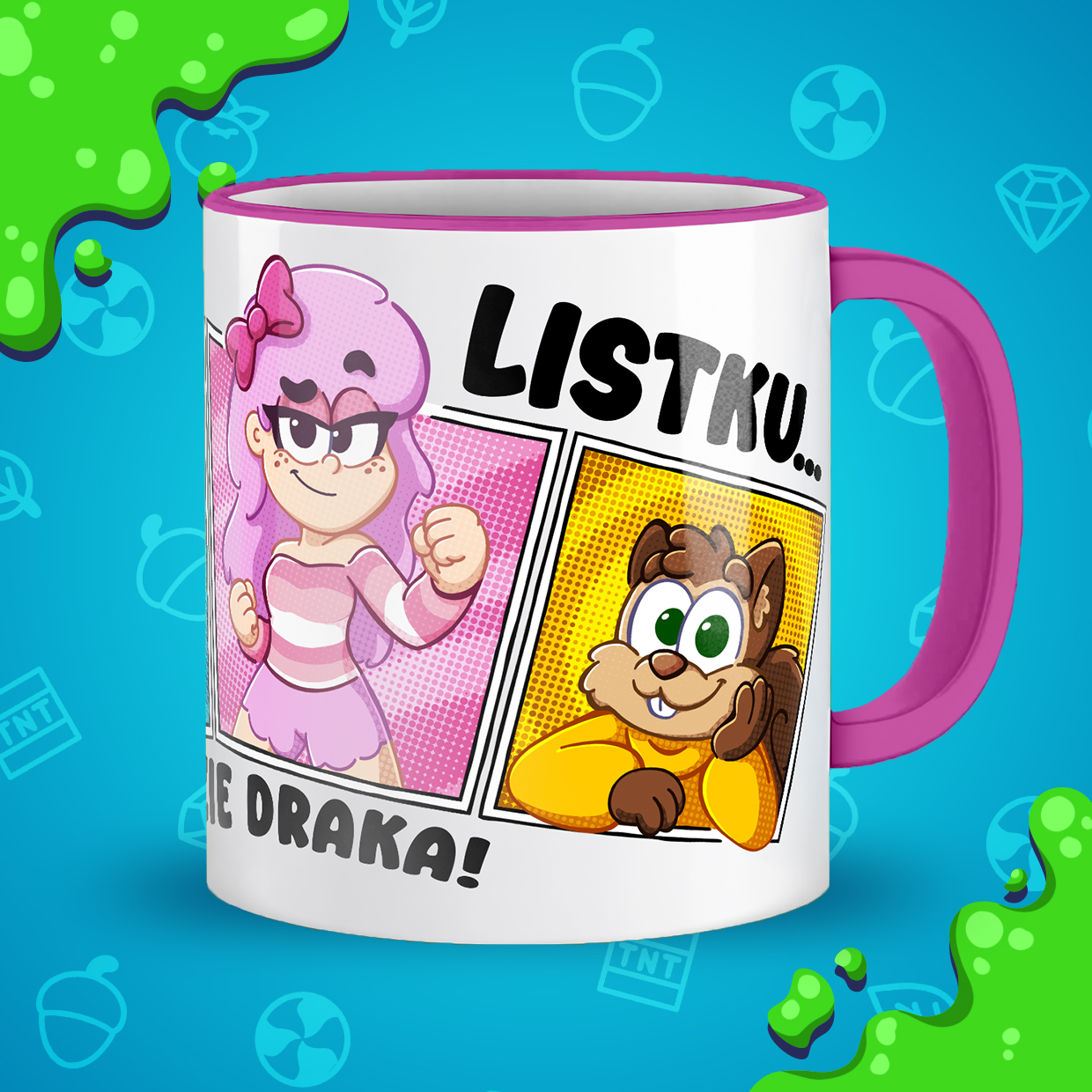 KUBEK LISTKU… BĘDZIE DRAKA! - RÓŻOWY - obrazek 2